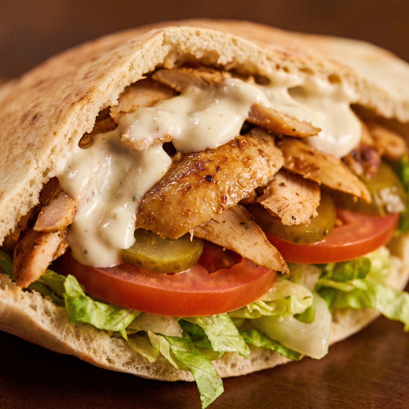 Chicken shawarma at Mama Pita Food Truck
